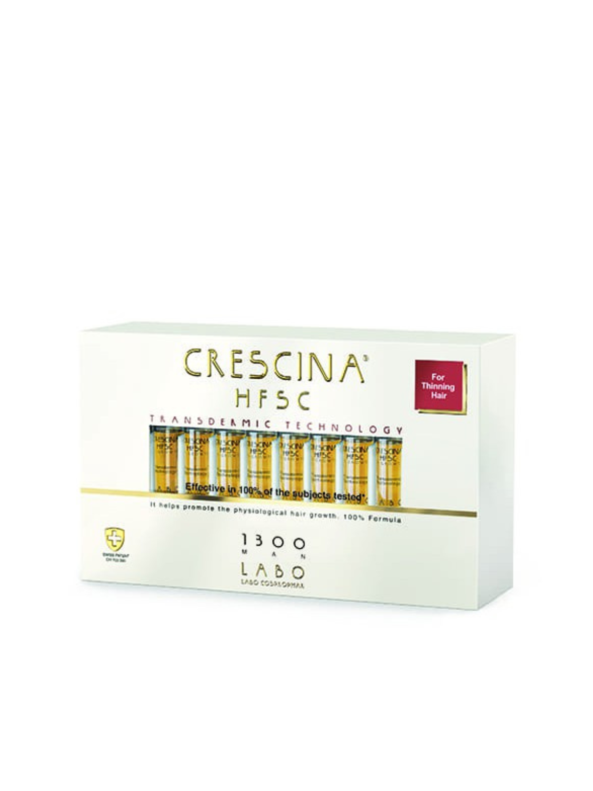 CRESCINA Лосьон для стимуляции роста волос 1300 для мужчин 20 янтарных