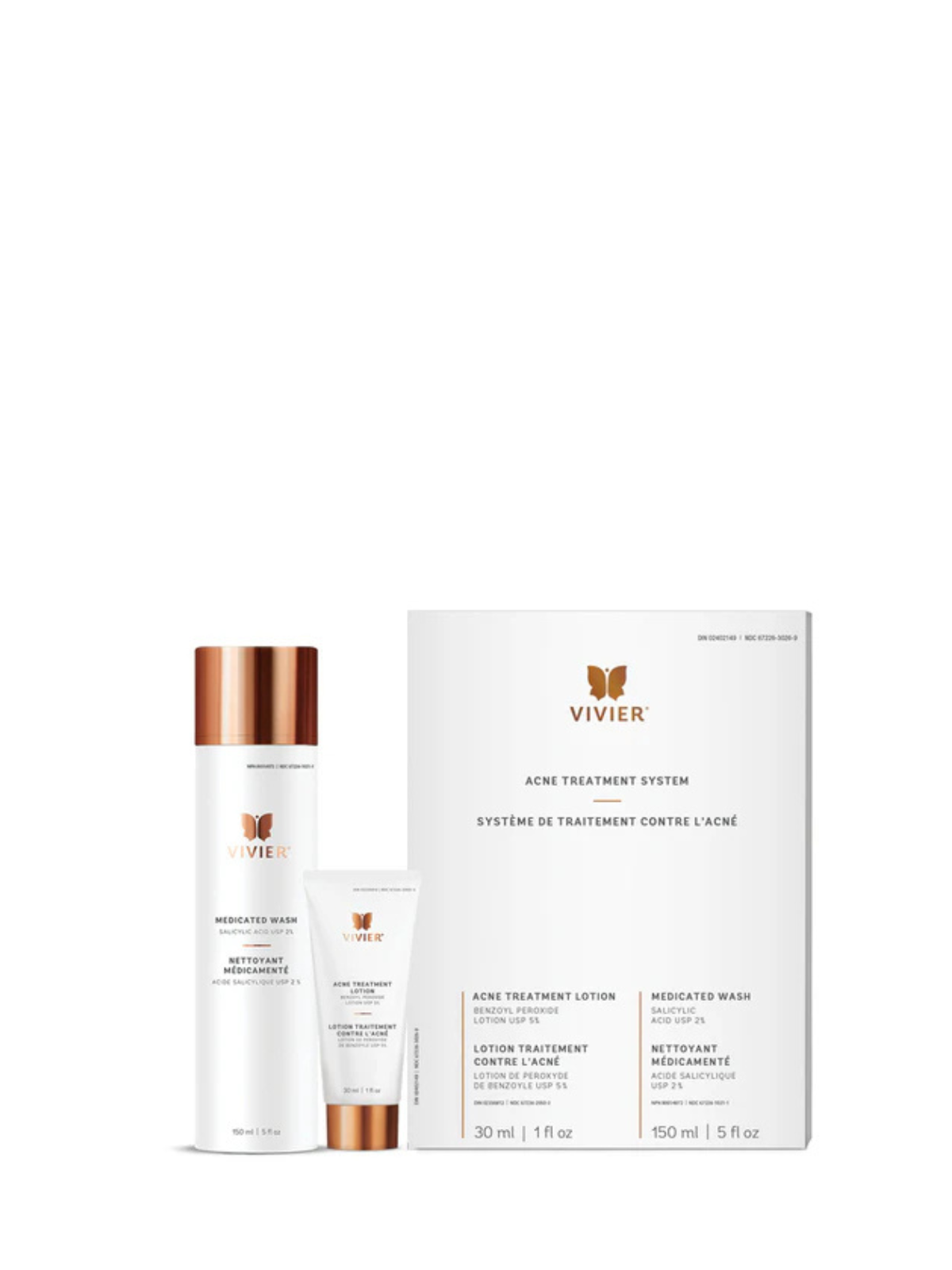 VIVIER Система лечения акне 2 продукта